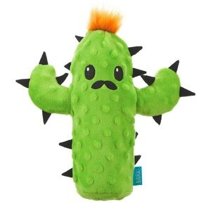 🆕 BARK Prickly Pete Dog Toy, Surprise Squeaker Toy Inside, Small, Green